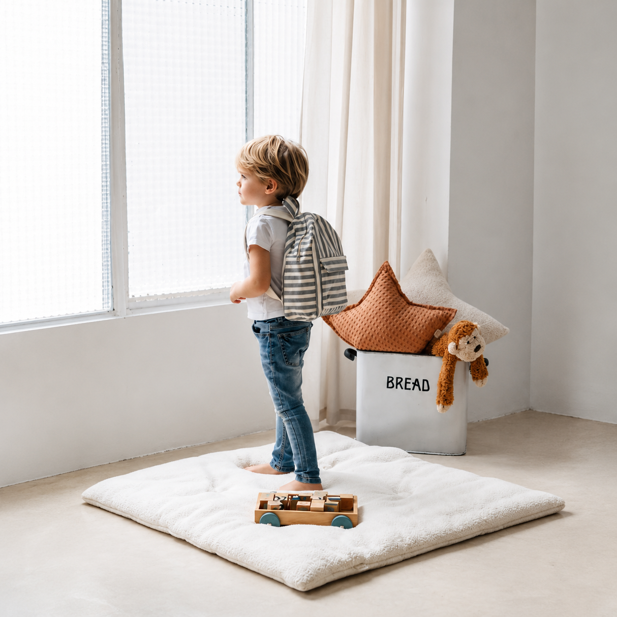Mochilas para bebé para a creche em algodão orgânico | Baby Nest