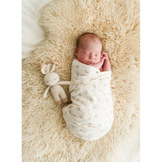 Conjunto de swaddle e fralda de musselina em algodão para bebé, leves, respiráveis e ideais para o dia a dia