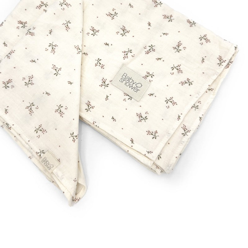 Conjunto de swaddle e fralda de musselina em algodão para bebé, leves, respiráveis e ideais para o dia a dia