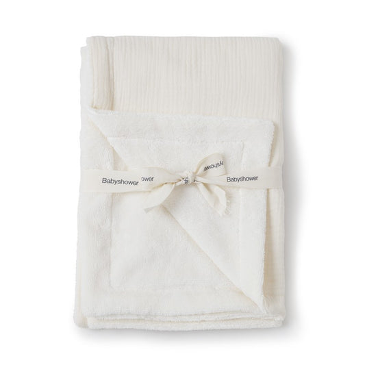 Ivory Powder Double-Sided Baby Blanket — Soft and Comfortable