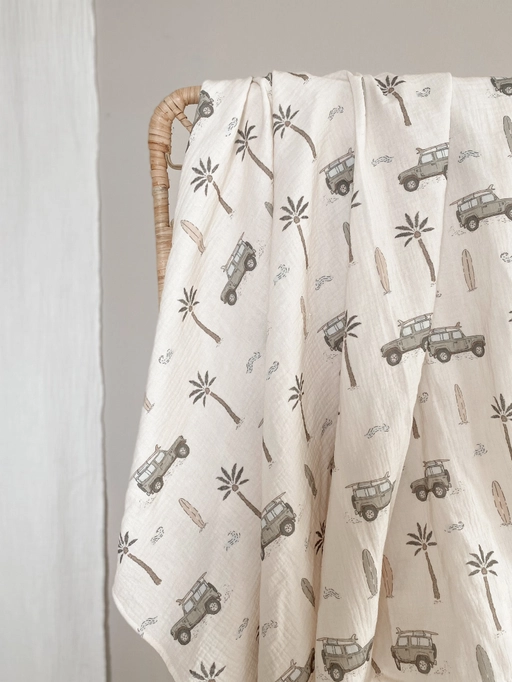 Surf muslin baby swaddle (-20%)
