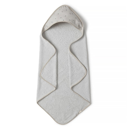 Toalha de banho para bebé com toque suave, com capuz, ideal para envolver o bebé após o banho.