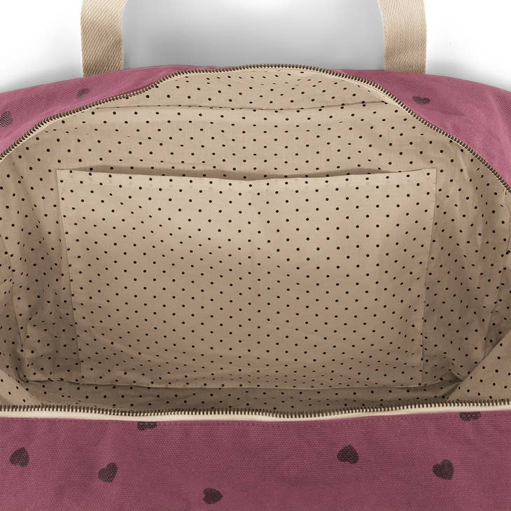 Hot Pink Hearts Maternity Bag 