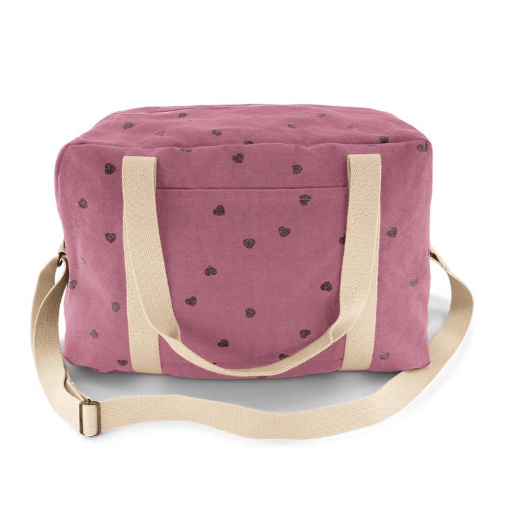 Hot Pink Hearts Maternity Bag 