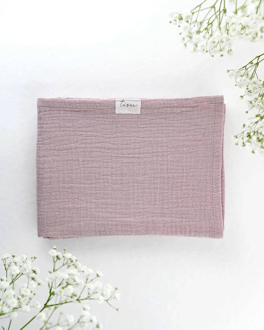 Fraldinha de musselina blush