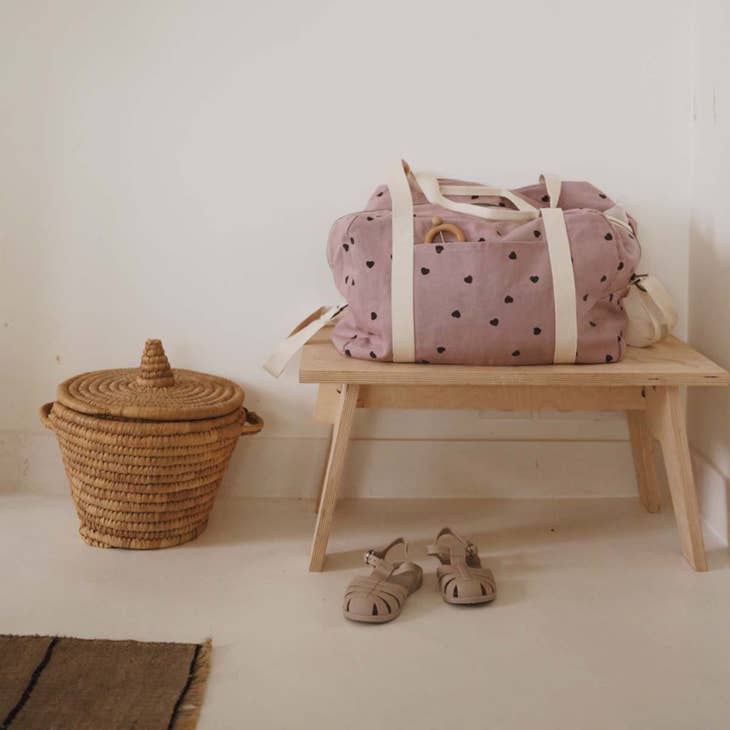 Bolsa Premamá Corazones Rosa