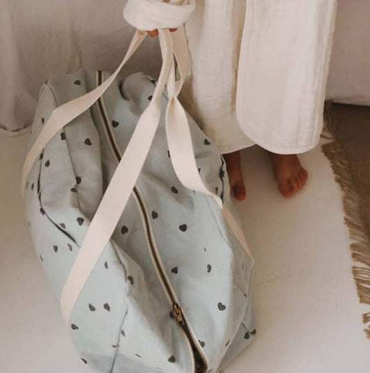Blue Hearts Maternity Bag 